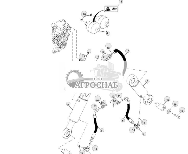 ЦИЛИНДРГИДРОАККУМУЛЯТОР НЕЗАВИСИМОЙ ШАРНИРНОЙ ПОДВЕСКИ - ST104443 564.jpg